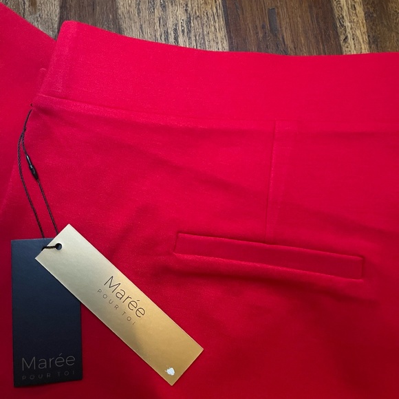 Maree Pour Toi Red Compression Pants - Picture 4 of 7
